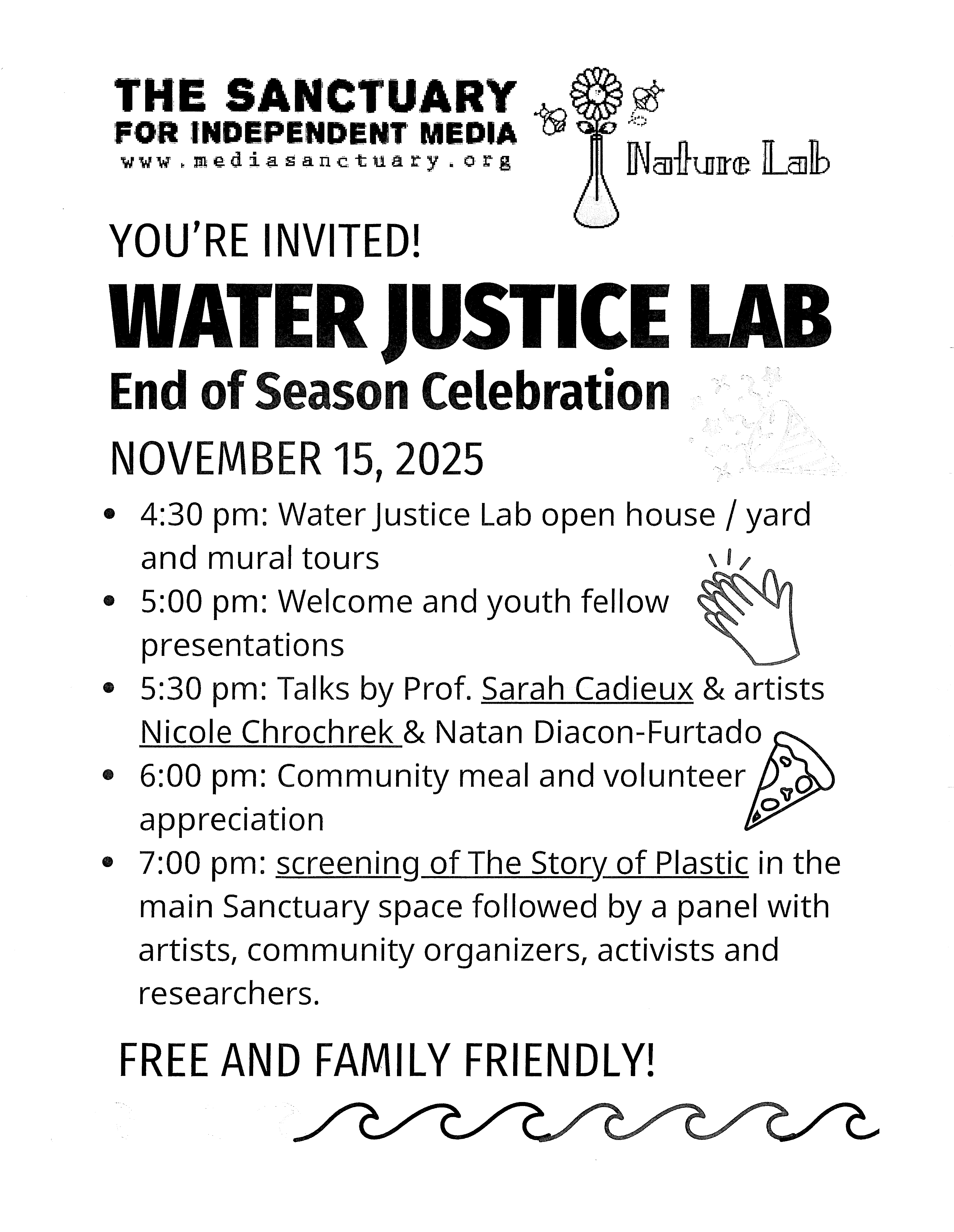 Water Justice Lab flyer